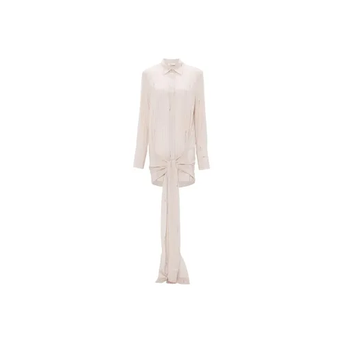 Blumarine Бежевые Женские Длинные Платья с Рукавами