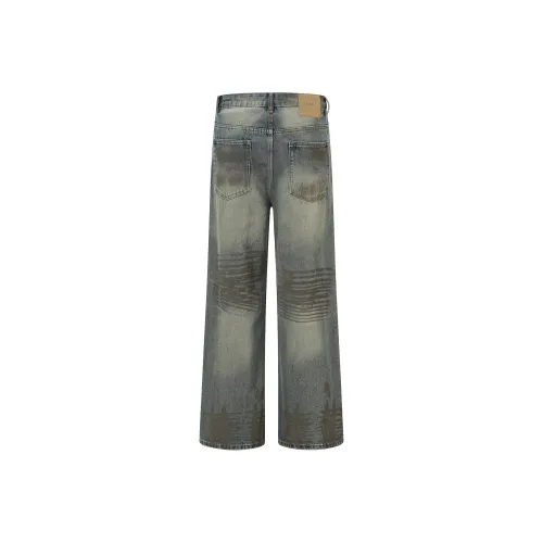 YEARNED Синие Унисекс Джинсы