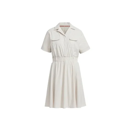 Adidas Beyond The Course Короткий рукав платье женское цвет алюминиевый оксид