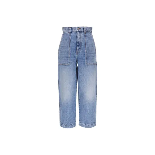 KHAITE Синие Женские Джинсы