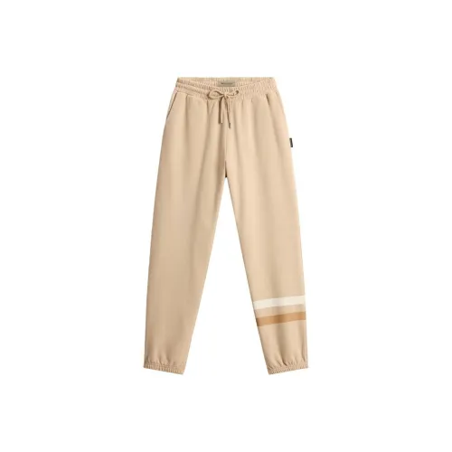 WOOLRICH SS24 Вязаные спортивные брюки женские бежевые