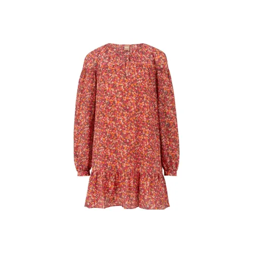 HUGO BOSS Red Женские Длинные Рукава Платья