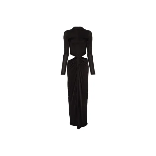 CULT GAIA Длинное платье с длинными рукавами женское черное