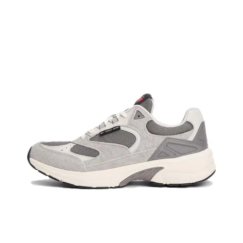 Tommy Hilfiger TRAINERS Низкий Топ Повседневная Обувь Мужская Серый Бежевый