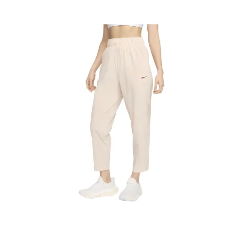 nike Вязаные тренировочные брюки женские кремовые