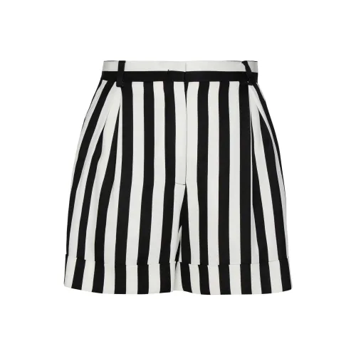 MOSCHINO Черные/Белые Женские Повседневные Шорты