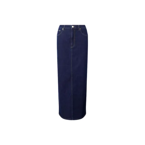 PROENZA SCHOULER Denim Long Skirt Women's Dark Blue