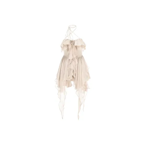 ELYWOOD SS24 Без рукавов Платье Женское Бежевый Серый Синий