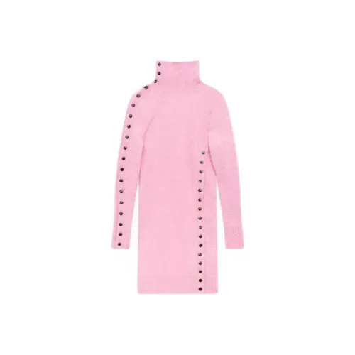 ISABEL MARANT Розовый Женские Длинные Платья с Рукавами