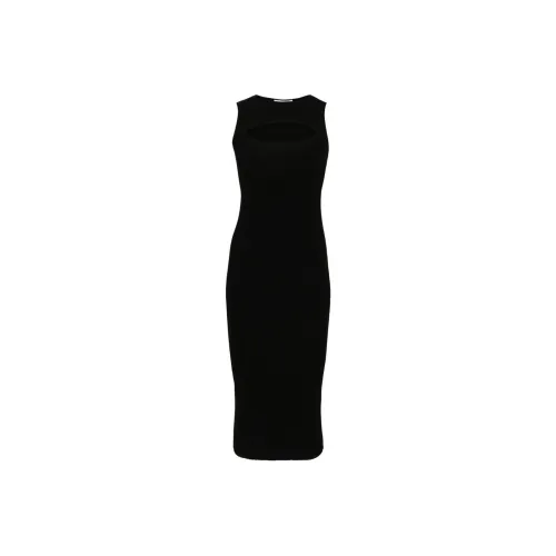 Alexander McQueen SS24 Sleeveless Dress Women's Black Александр Маккуин SS24 Без рукавов Платье Женское Черное