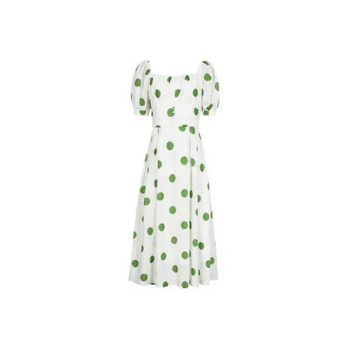 MeetMetro Короткий рукав Платье Женское с принтом