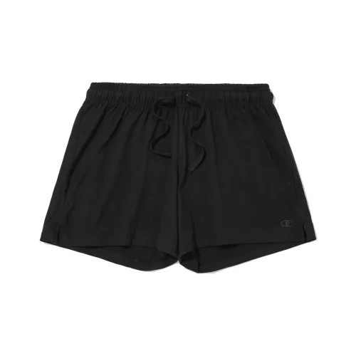 Champion Повседневные шорты Женские Черные