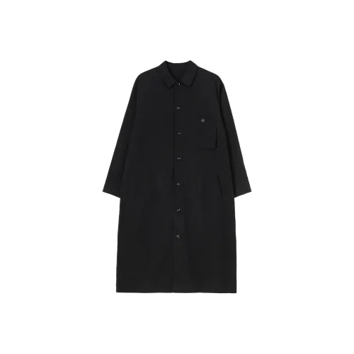 Yohji Yamamoto Черные Женские Длинные Платья с Длинными Рукавами