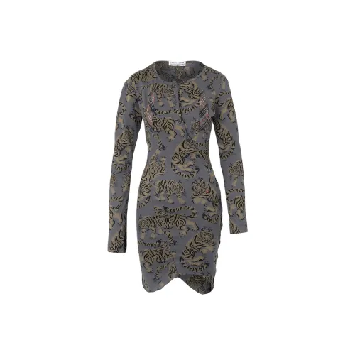 Vivienne Westwood Многоцветные Женские Длинные Платья с Рукавами