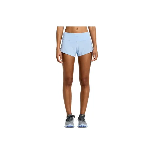 Saucony Outpace 2,5' Split Short Casual Shorts Women's Light Blue Сaucony Outpace 2,5' Split Короткие Повседневные Шорты Женские Светло-Синий