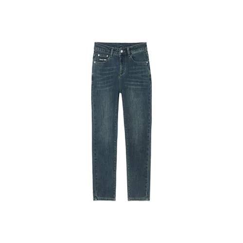 HIPPIEMISS Джинсы Женские Винтаж Зеленый