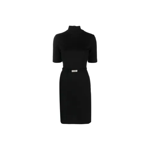 Спортивный Ma Короткий рукав Платье Женское Черное