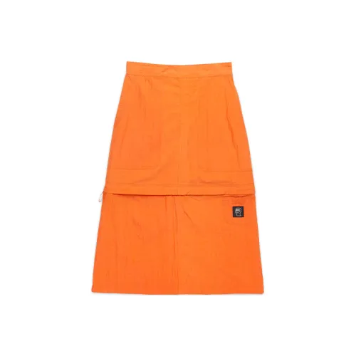 Brain Dead Апельсин Женские Повседневные Длинные Юбки