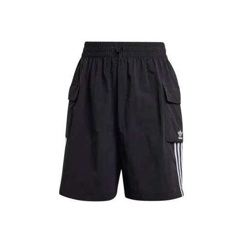 Adidas Originals Adicolor Карго Шорты Повседневные Шорты Женские Черные