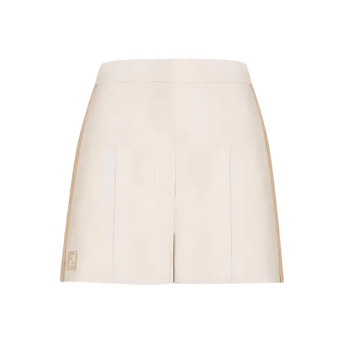 FENDI SS24 Повседневные шорты Женские Бежевые