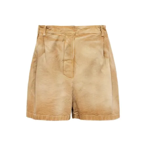 PRADA SS24 Повседневные шорты Женские Светлый Умбра