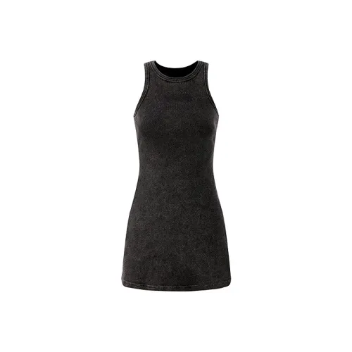 LEDIN Honey Kuma Co Branded SERIES Черные Женские Платья без рукавов