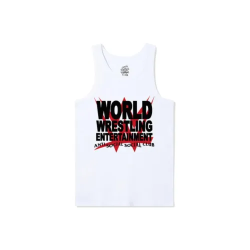 ANTI SOCIAL SOCIAL CLUB WWE Collaboration Белый Унисекс Футболки