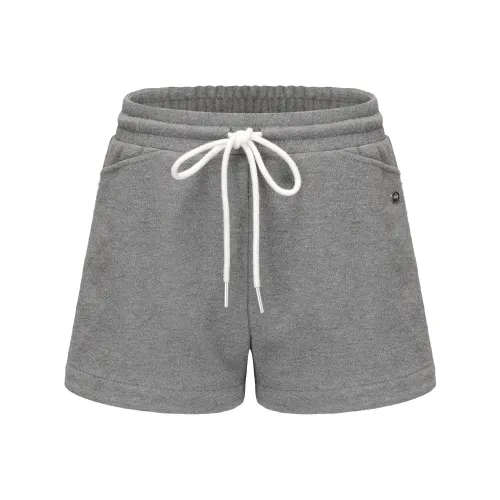 CHIWAWAMEME Повседневные шорты женские с мерцанием звездный серый