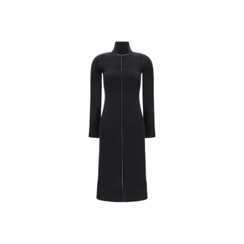 MM6 MAISON MARGIELA Длинное платье с длинными рукавами женское черное