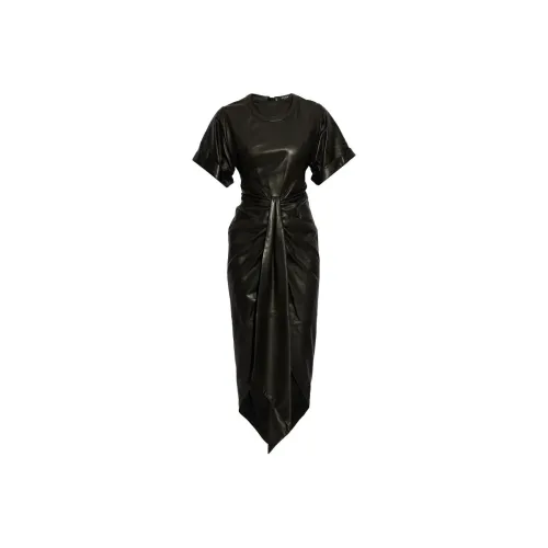 BALMAIN SS25 Короткий рукав Платье Женское Черное