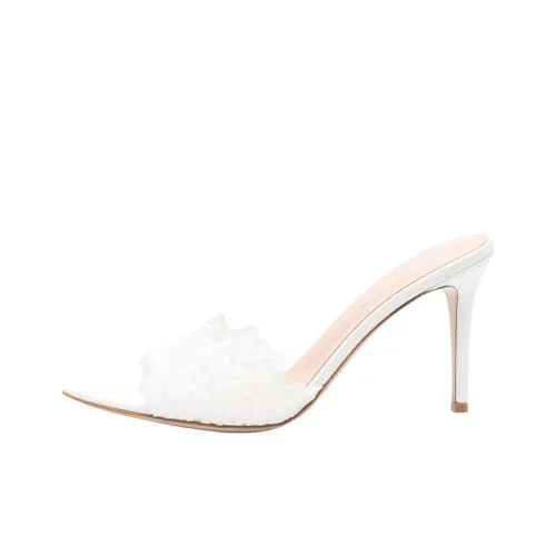 GIANVITO ROSSI Слипоны 9,5 см Женские Белые