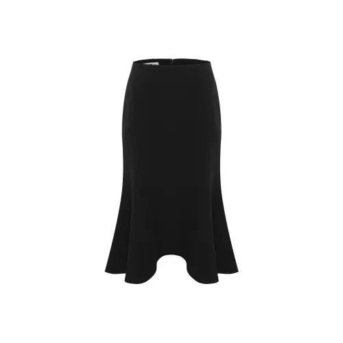 BBLLUUEE KNIT Длинный Юбка Женские Ink Black