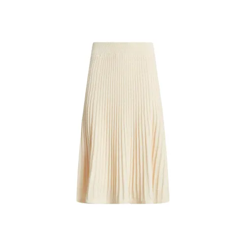 LAUREN RALPH LAUREN KNIT Длинная Юбка Женская Кремовая