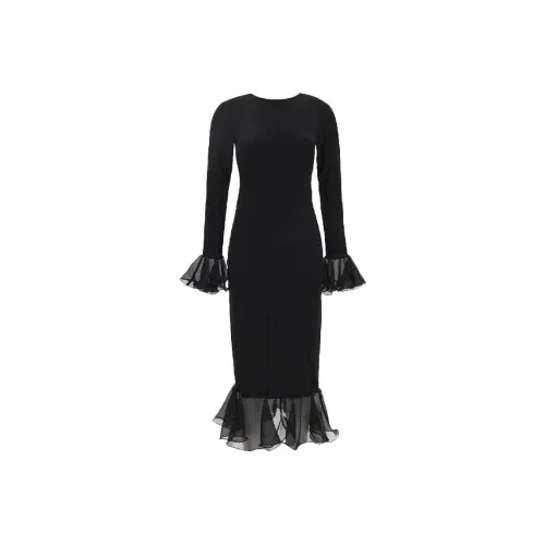Rotate Black Женские Длинные Рукава Платья
