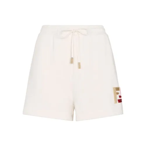 FENDI 2024 Qixi Festival Limited Collection Повседневные шорты Женские Белые