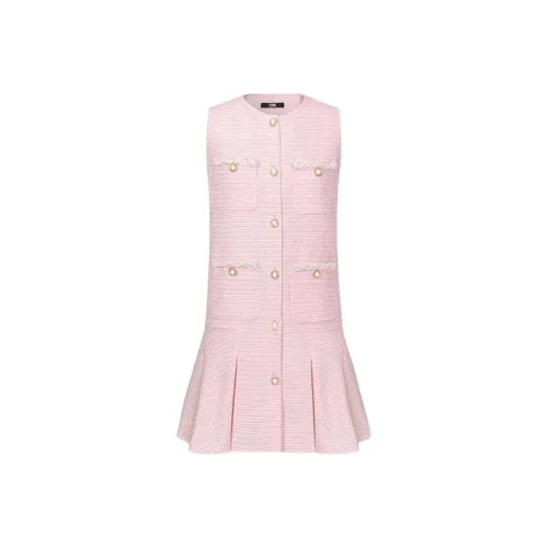 KARL LAGERFELD Без рукавов Платье Женское Розовое