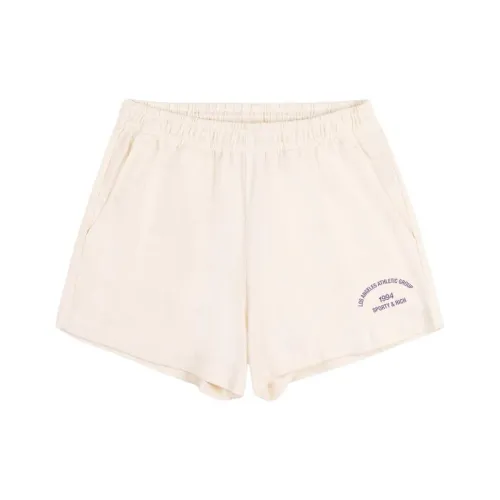 SPORTY RICH Повседневные шорты Женские Айвори