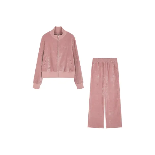 Mo Han Yi Mei Повседневный костюм женский пыльно-розовый