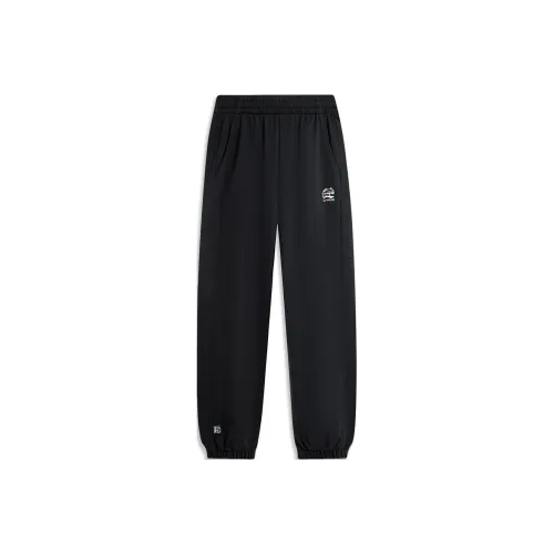LINING Sports Life Collection Черный B Обычный Женские Вязаные Тренировочные Брюки