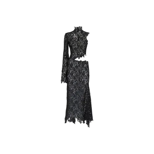 Alexander McQueen Black Женские Длинные Рукава Платья
