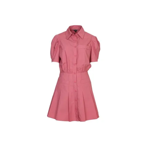AIVEI Короткий рукав Платье Женское Розовый 1200
