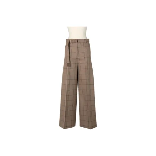 Sacai совместный бренд Костюм Брюки Женские Светлый Умбра