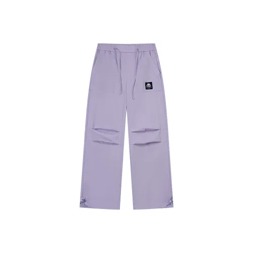 KAPPA Лето Карго Брюки Женские Светло-Кремовый Фиолетовый