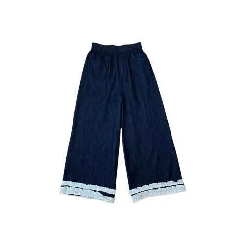 OUBO Темно-синие Женские Джинсы