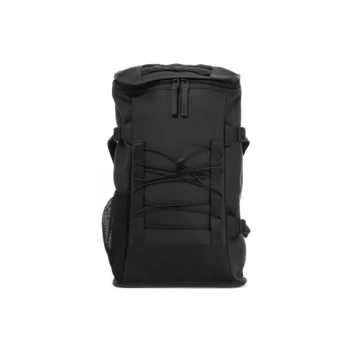 Rains Полиэстер Альпинистский рюкзак Рюкзак Унисекс Черный
