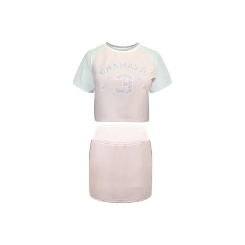 Girly Fancy Club Повседневный Костюм Женский Светло-Розовый