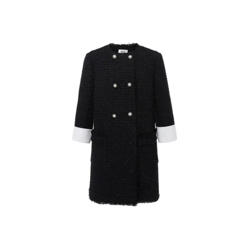 D'zzit Черное Женское Длинное Платье с Рукавами