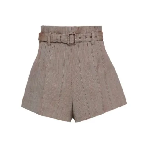 PRADA SS24 Повседневные шорты Женские Коричневый