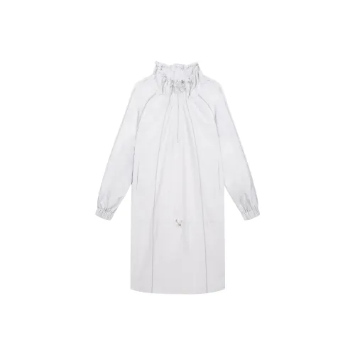 RUNTOTHEFUTURE Серебристо-серый Женские Длинные Платья с Рукавами