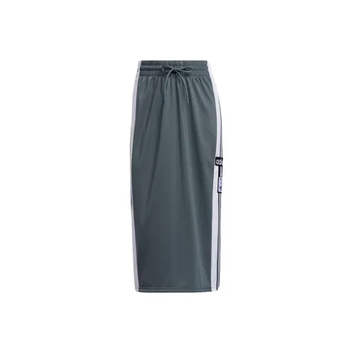 Adidas Originals Повседневный Длинный Юбка Женские Синий